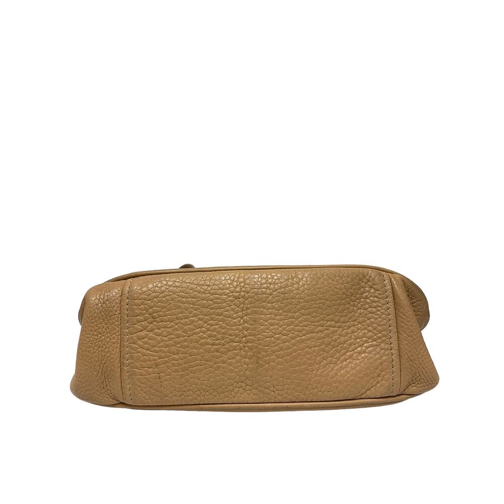 PRADA Beige Vitello Leather Logo Daino Box Shoulder Bag - Picture 7 of 11